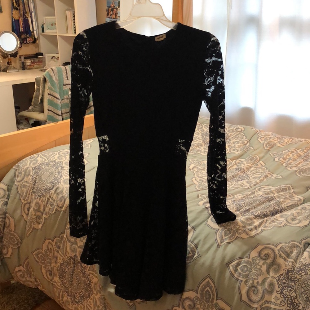 Navy blue lace dress